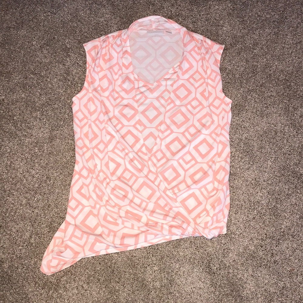 New York & Company sleeveless wrap blouse size XS